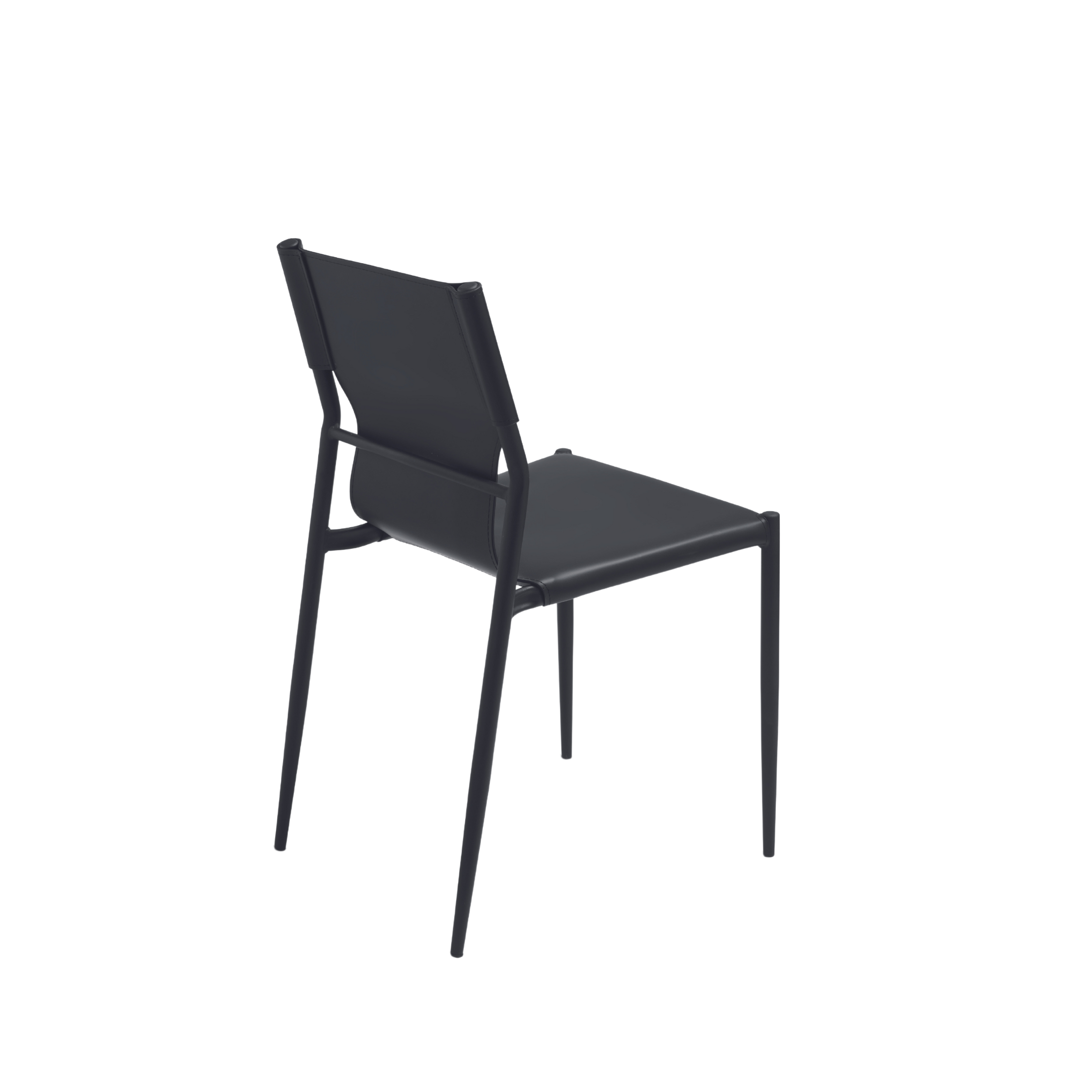 "Pablo" dining chair set with painted metal frame, 44x51 cm, 80 cm high