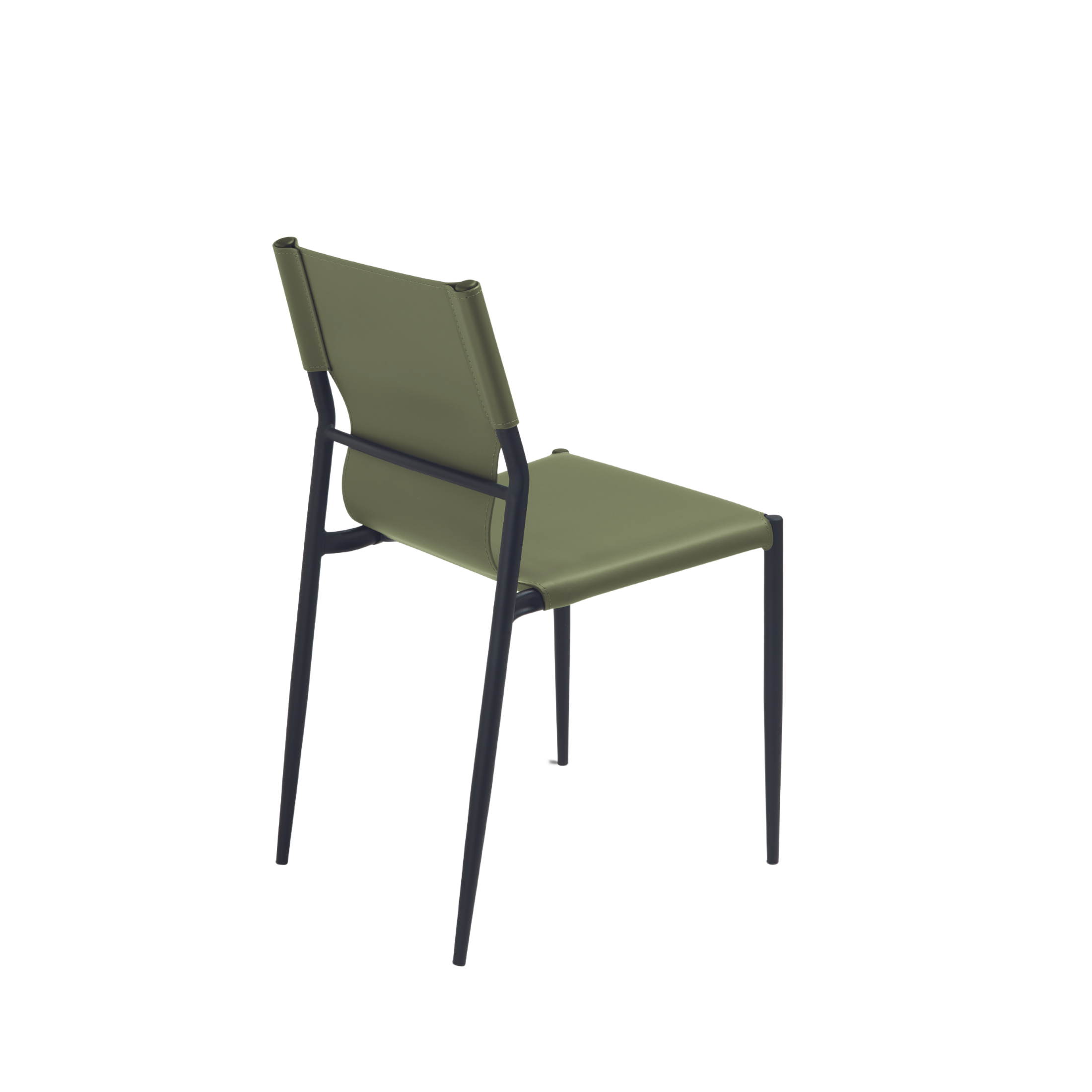 "Pablo" dining chair set with painted metal frame, 44x51 cm, 80 cm high