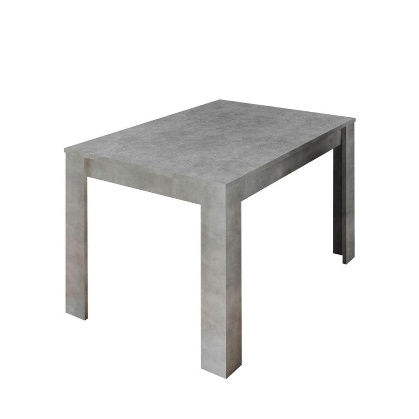 "Fold Urbino" modern extendable wood-concrete table, 90x137/185 cm