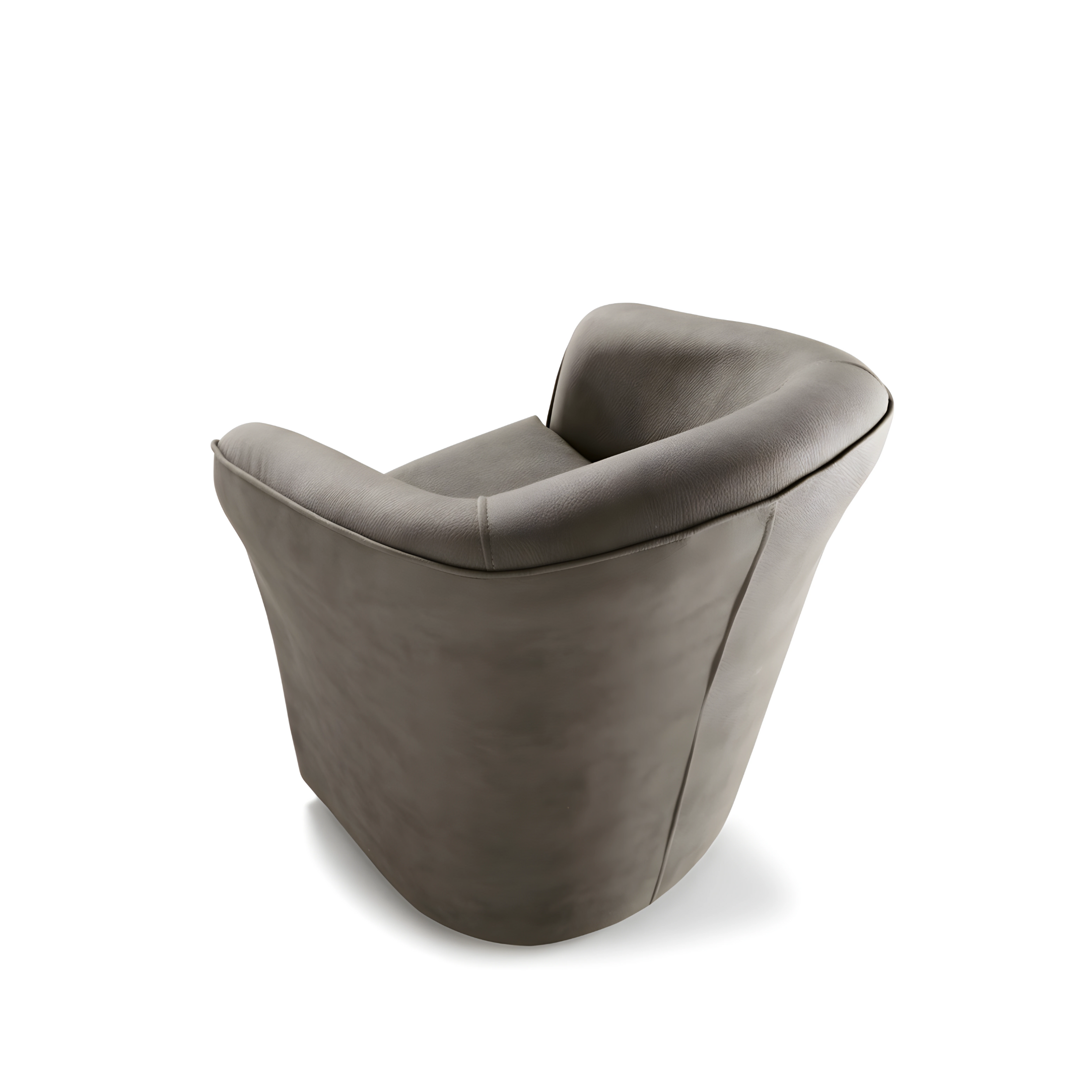Modern "Dallas" nubuck leather living room armchair, 70x67 cm, 76h