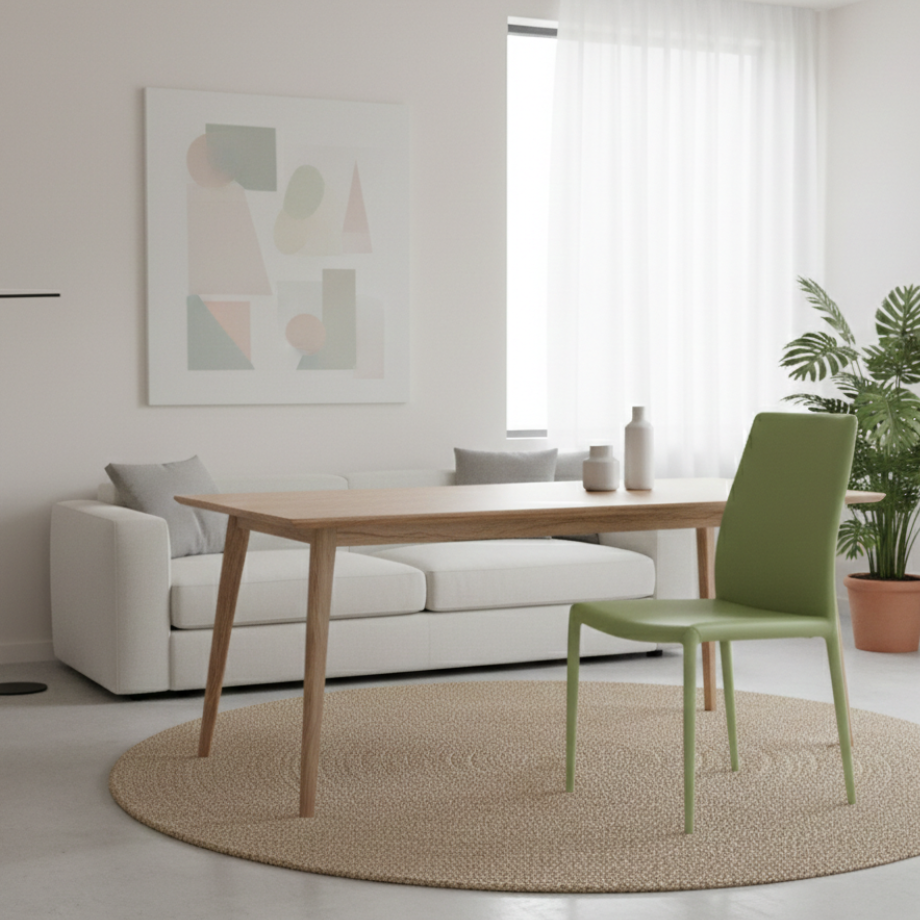 Set of "Impero" faux leather chairs with matching upholstered frame, 53x43 cm, 90h