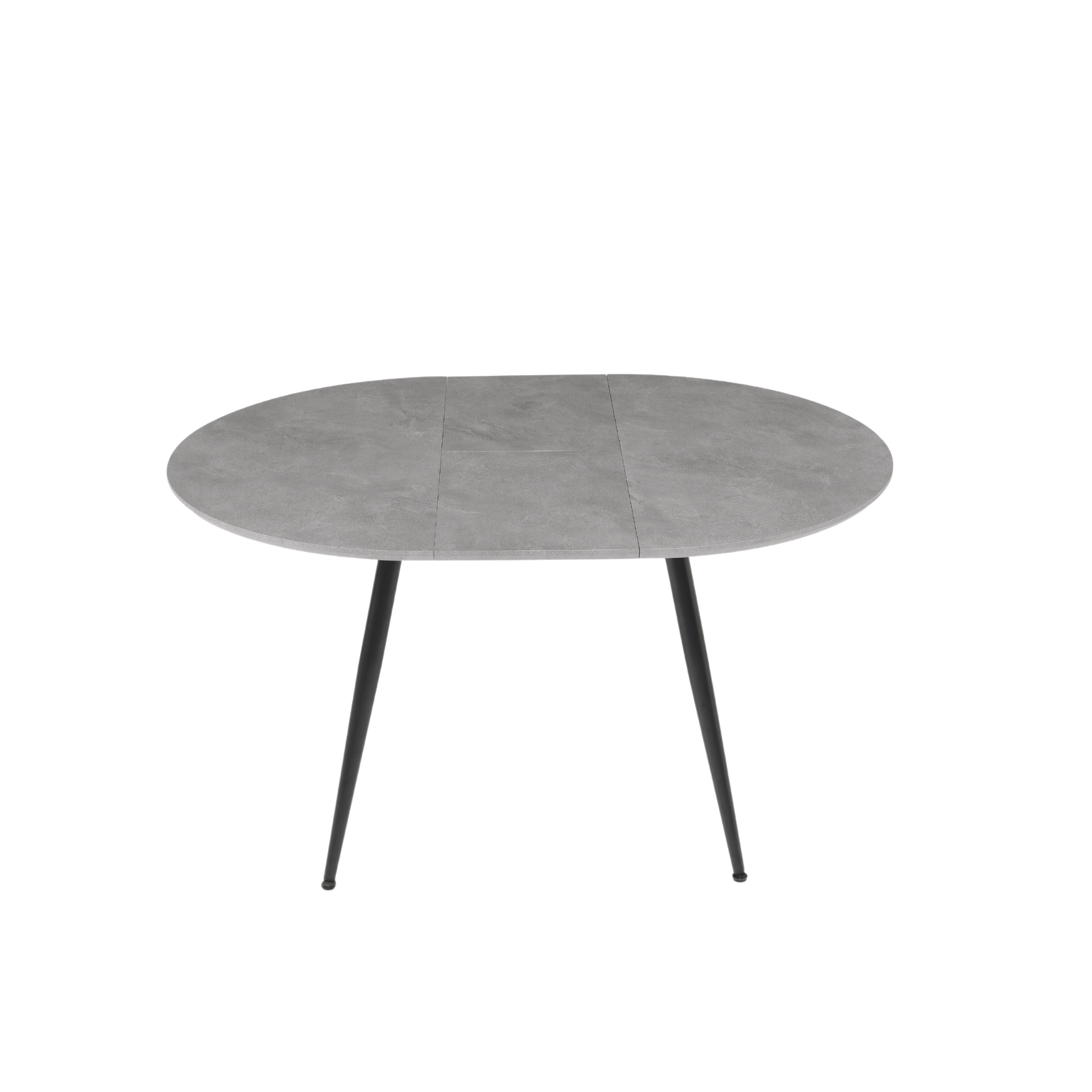 Extendable round wooden table "Vertigo" with central extension