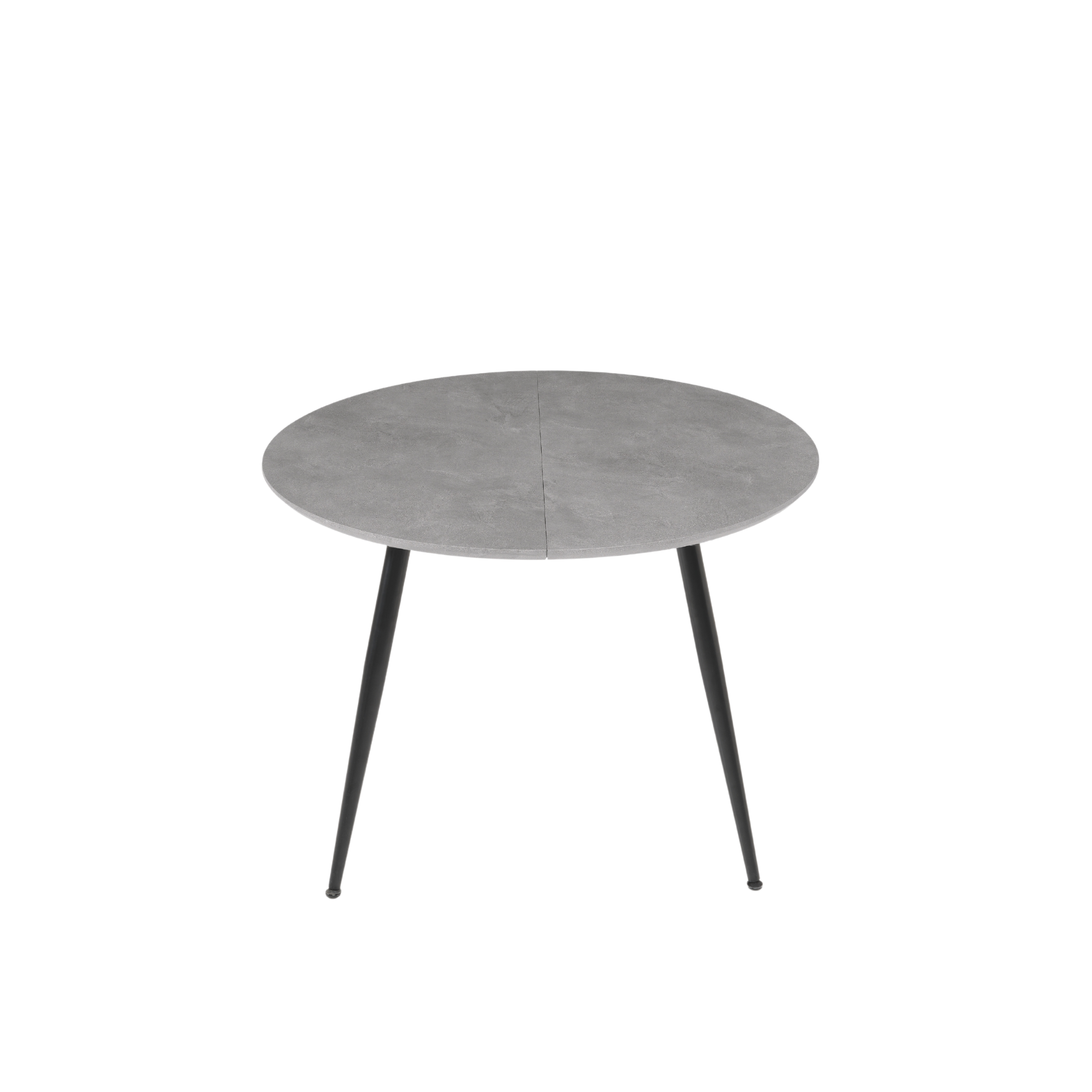 Extendable round wooden table "Vertigo" with central extension