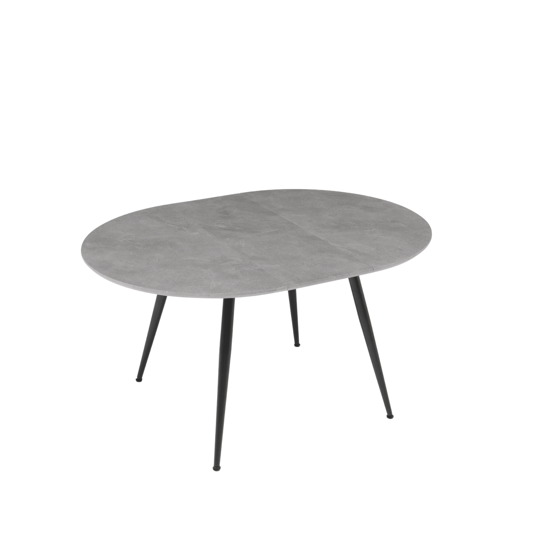 Extendable round wooden table "Vertigo" with central extension