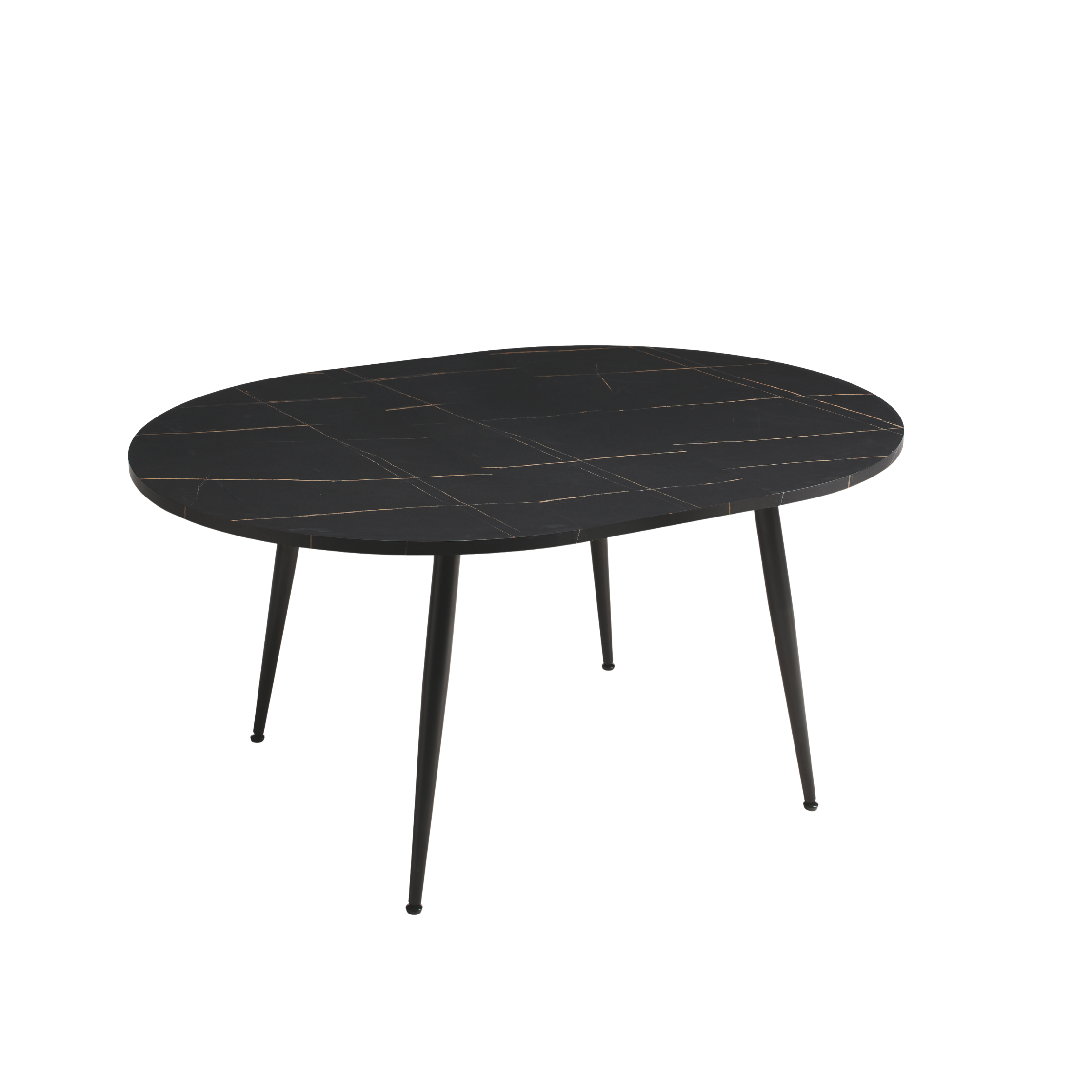 Extendable round wooden table "Vertigo" with central extension