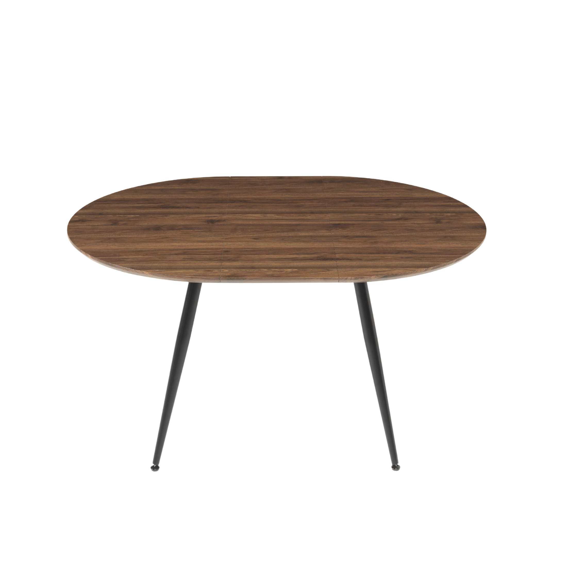 Extendable round wooden table "Vertigo" with central extension