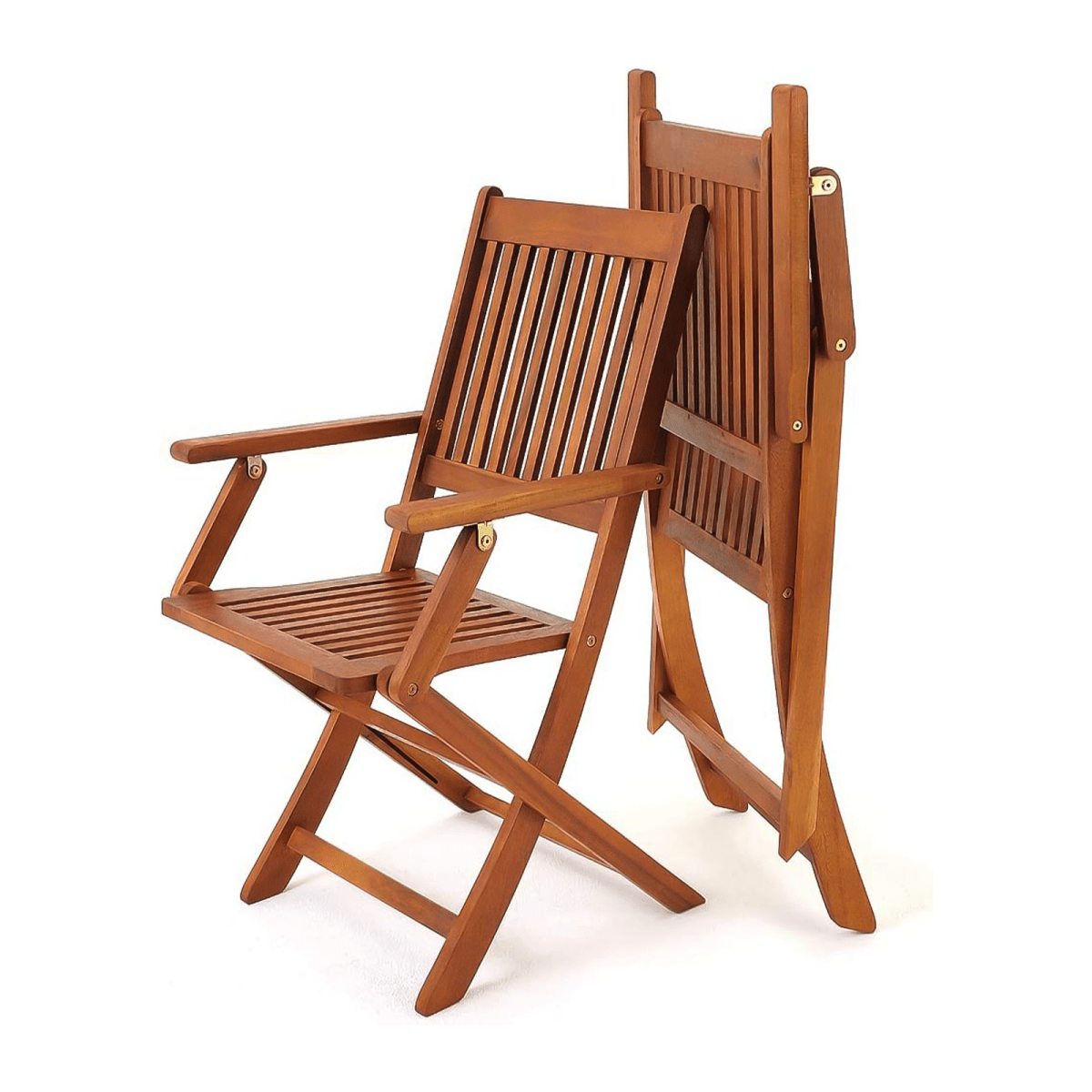 Sedia da giardino pieghevole "Royal" in legno cm 60x51 88h - MondoViro