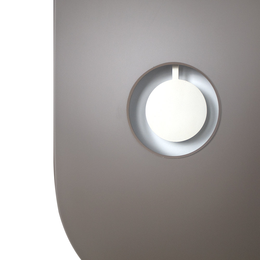 Orologio a pendolo di design "Berlino" in vetro satinato