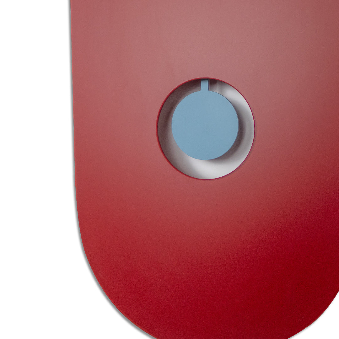 "Amsterdam" design pendulum clock in frosted glass