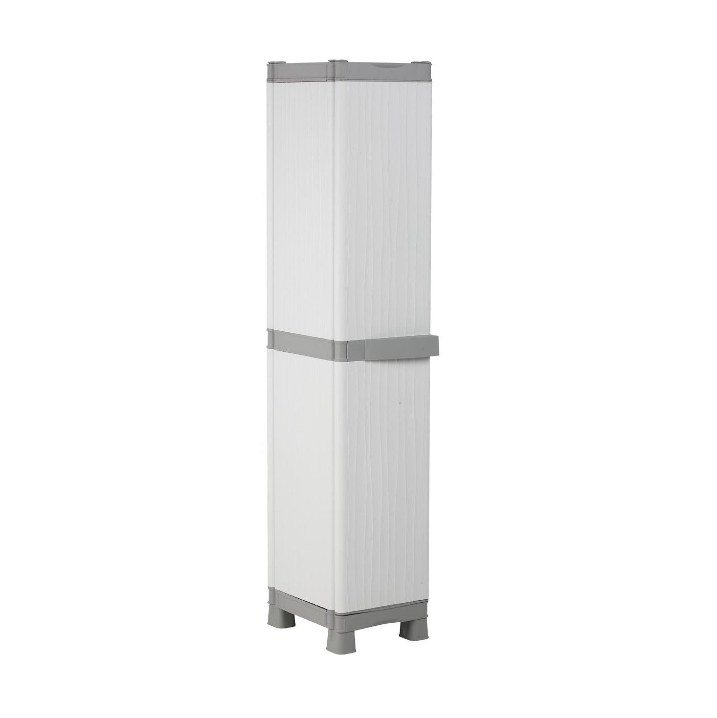 Armadio in resina terry Wawe antiurto 1 anta 5 ripiani piedini rialzati cm 35x44 181h