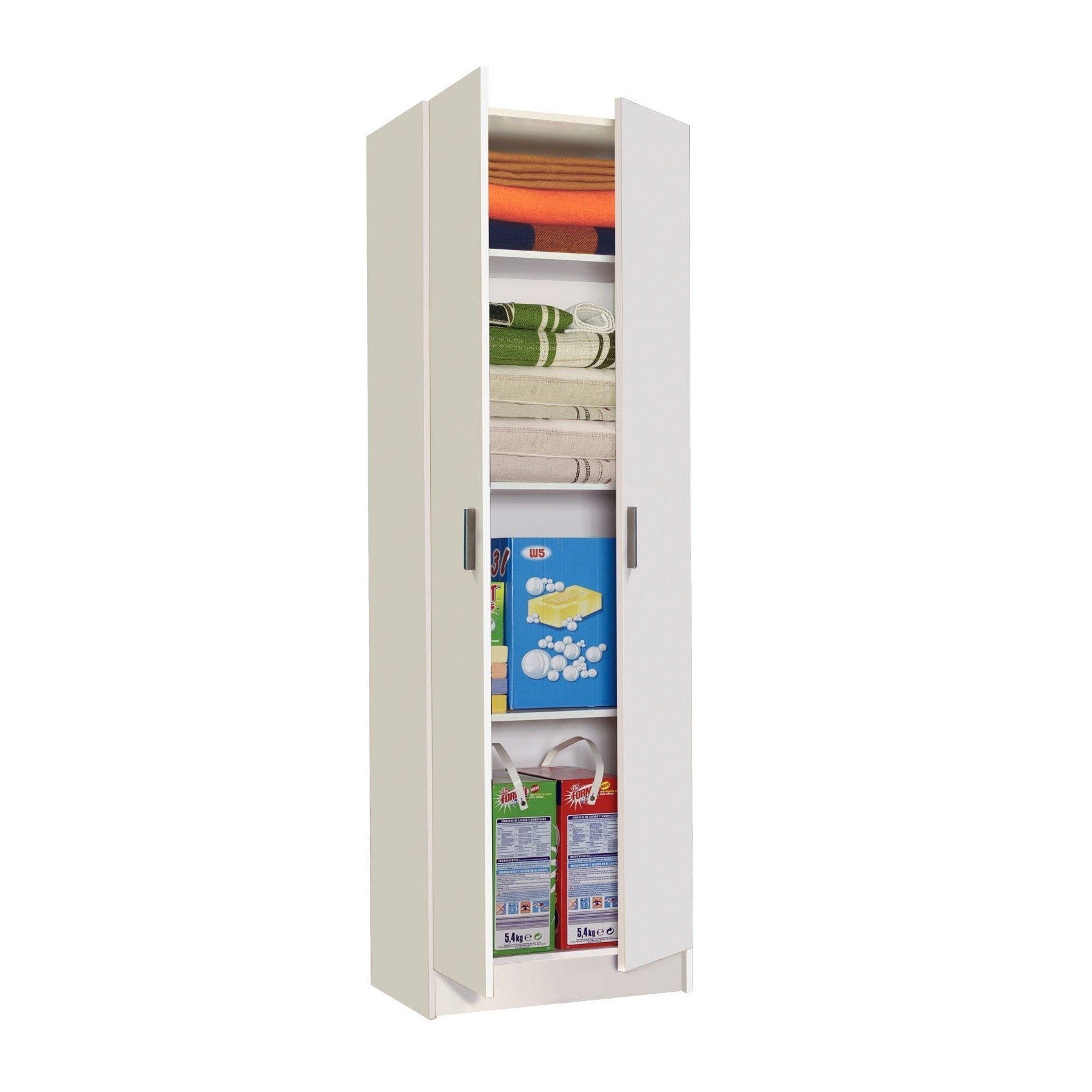 Armadio multiuso bianco tuttopiani o portascope Multiusos mobile in truciolato