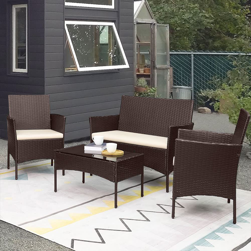 Modnov Table Modern rattan living room