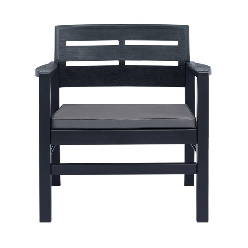 Salotto per esterno in resina Java poltrone e tavolino da giardino