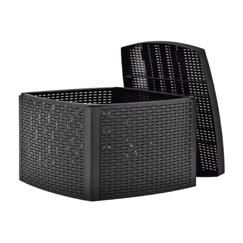 Salotto per esterno Tree in resina completo di poltrone e tavolino per giardino