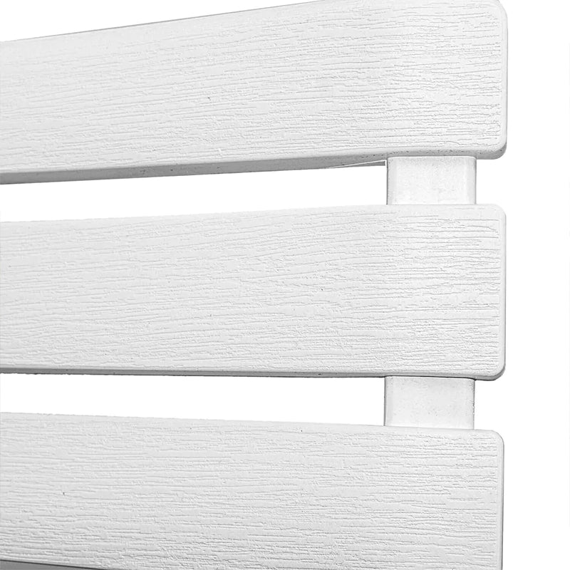 Set da pranzo esterno in resina completo di sedie pieghevoli e tavolo per giardino veranda