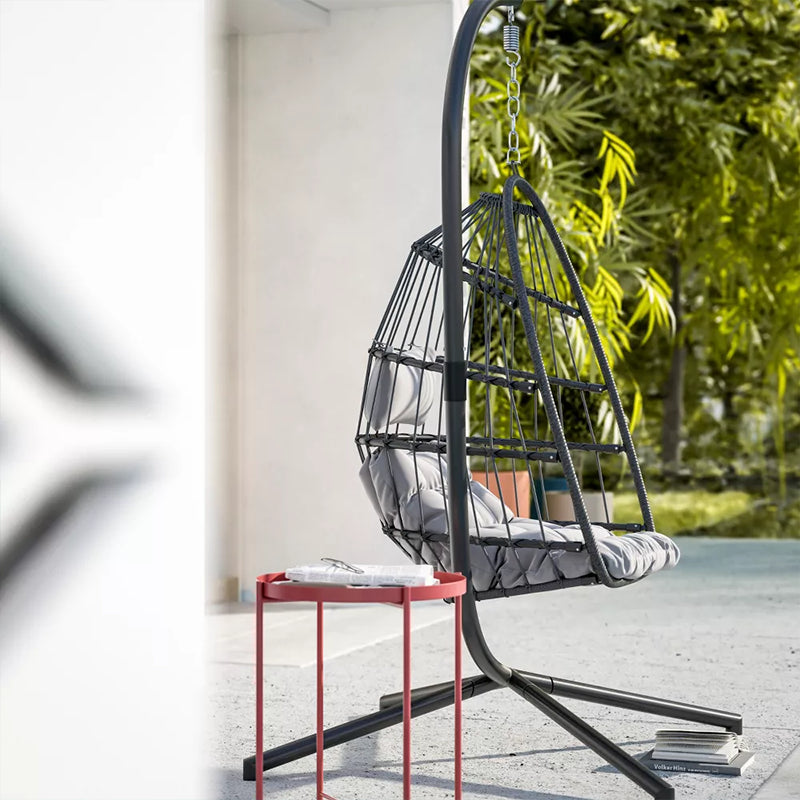 Ovetto a dondolo da giardino 1 posto in acciaio per esterno