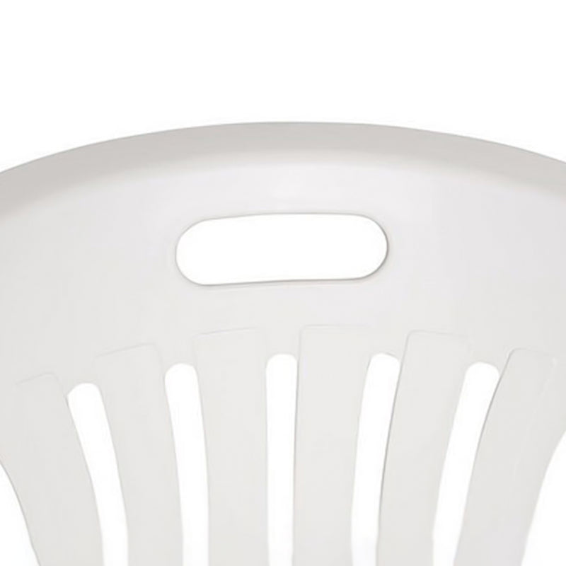 Sedia da esterno in resina impilabile poltrona con braccioli per giardino e veranda